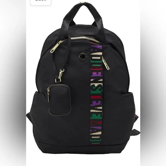 Steve Madden BTristian Olive and Black Backpack Steve Madden Mini Backpack Lilac, Ivory, Olive FINAL SALE  main image 4